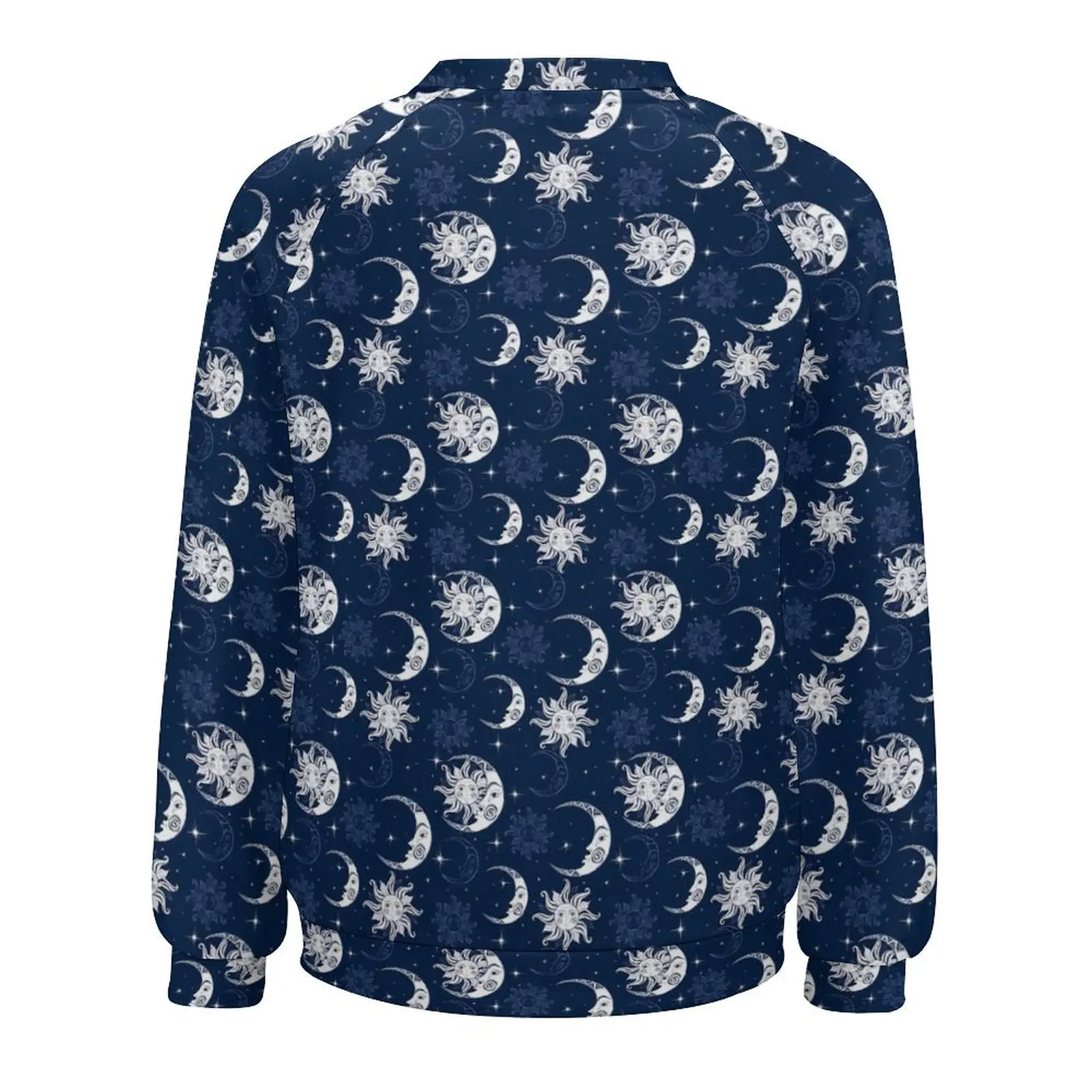 Sun Moon Hoodies Stars Print Harajuku Oversized Hoodie Women Long Sleeve Cute Pattern Casual Clothing