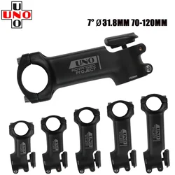 UNO Bike Stem 7 Degree MTB Road Bicycle Stem 31.8mm square riser with cover 70-120mm Mountain Bicycle Power Parts