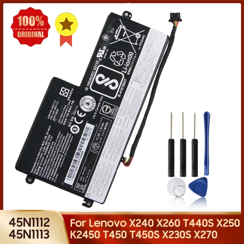 

Replacement Battery 45N111 45N1112 45N1113 For Lenovo ThinkPad X240 X260 T440S X250 K2450 T450 T450S X230S X270 T470P T460P L450