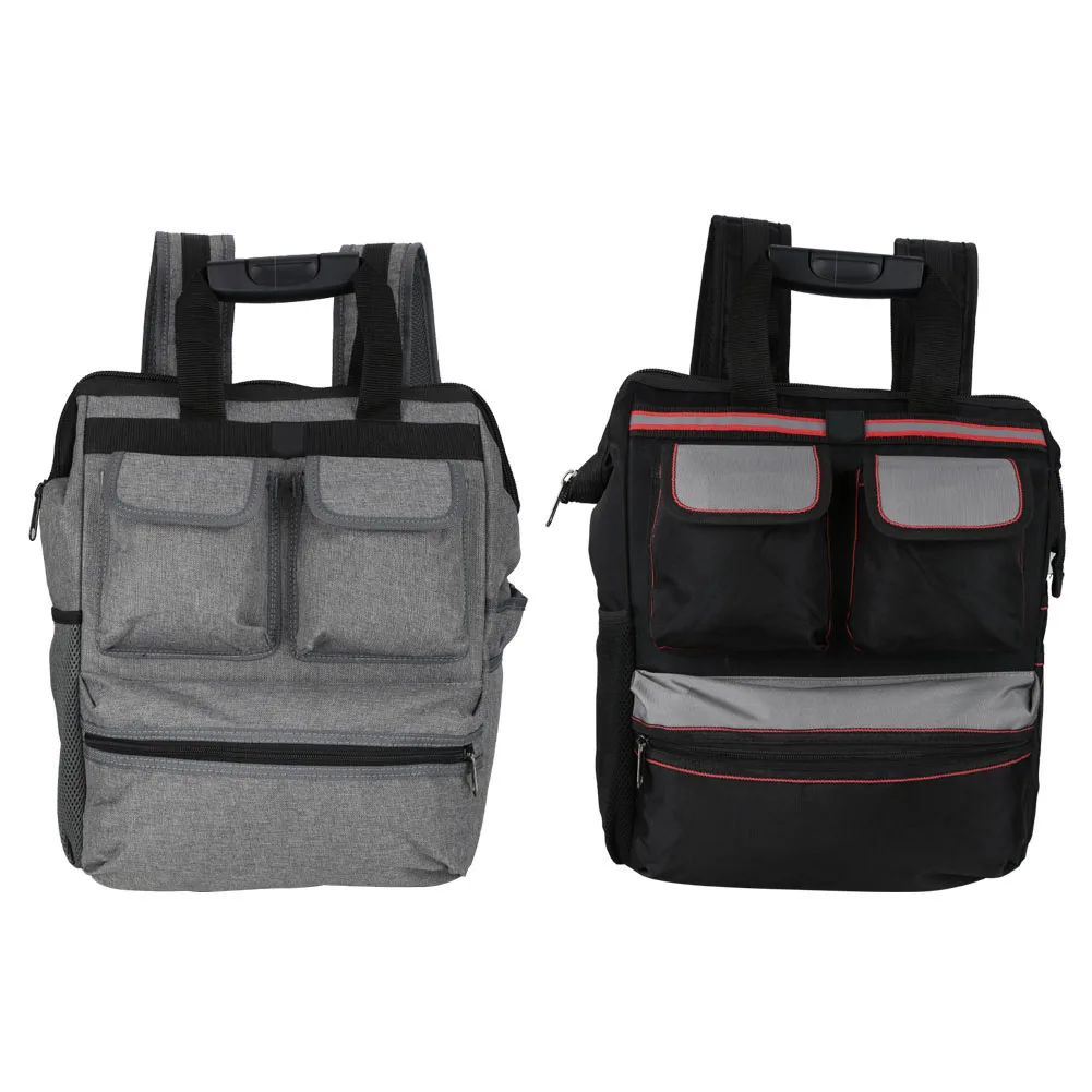 

Tool Bag High Toughness Compact Oxford Cloth Black and Gray Tool Organizer Administrator for Tools Storage Plumber Electrician
