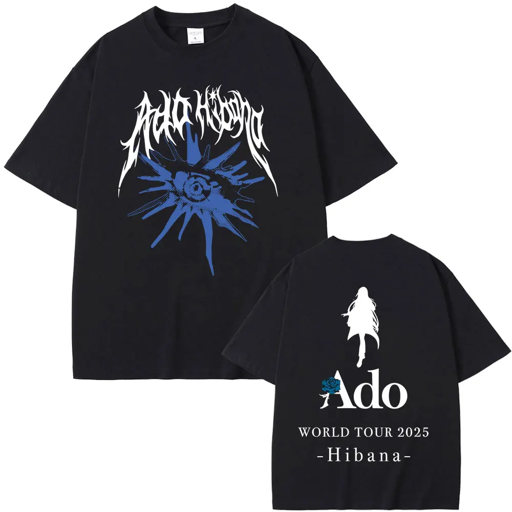 

Ado World Tour 2025 Hibana T-shirt Summer Men Women Fashion Japanese Style Tshirt Unisex Casual 100% Cotton Short Sleeve T Shirt