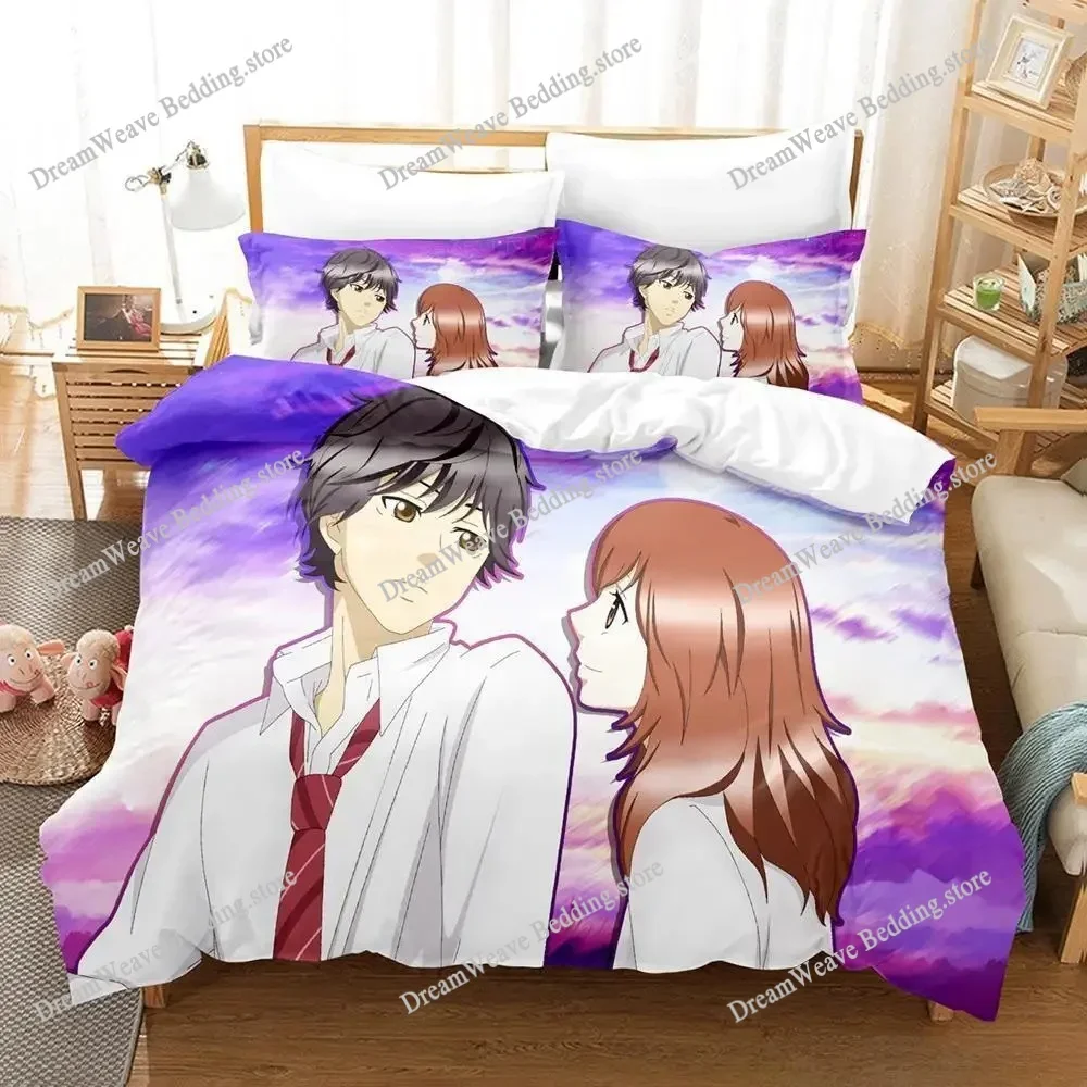 

3D Printing AO HARU RIDE Cartoons Bedding Set Duvet Cover Bed Set Quilt Cover Pillowcase Comforter king Queen Size Adult Bedding
