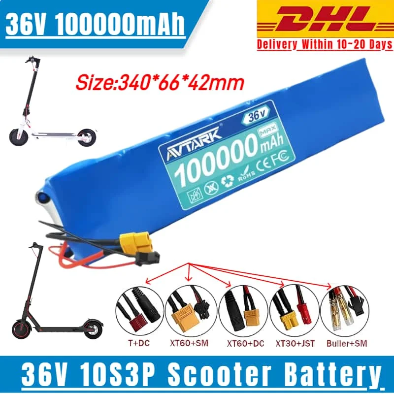 

Original 36V 10S3P 100Ah Battery Packfor Xiaomi M365 M356 PRO 250W~500W Electric Scooter 36v 21700 Li-ion Battery 100Ah