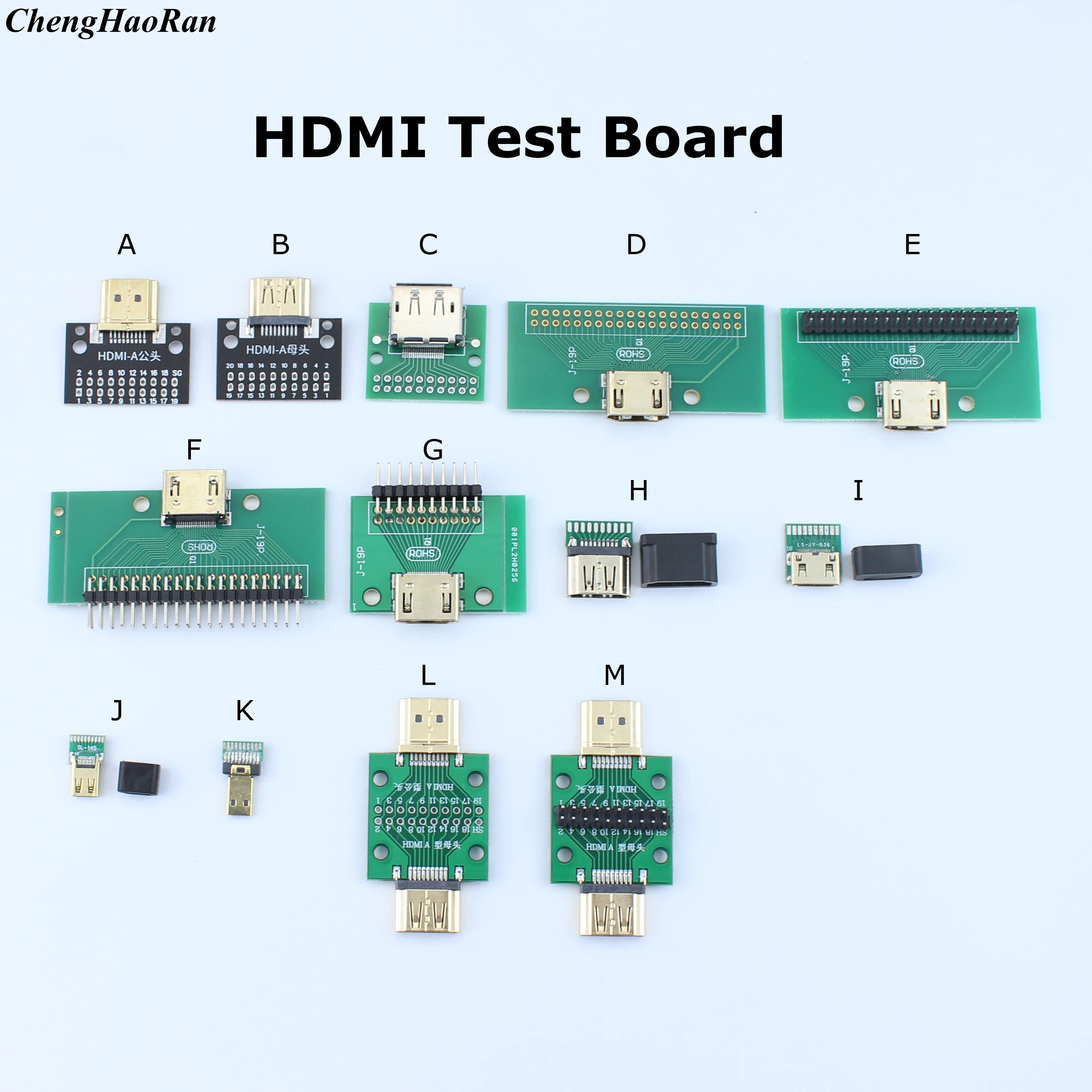 1szt A-M HDMI męski na żeński Płytka testowa MINI Złącze z płytką PCB 2,54mm raster 19/20pin DP HD A żeński na męski Adapter Board