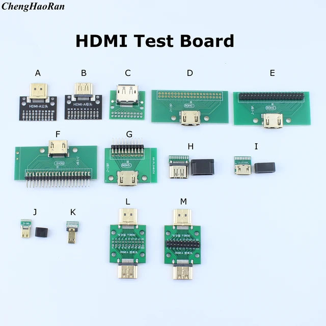 1szt A-M HDMI męski na żeński Płytka testowa MINI Złącze z płytką PCB 2,54mm raster 19/20pin DP HD A żeński na męski Adapter Board