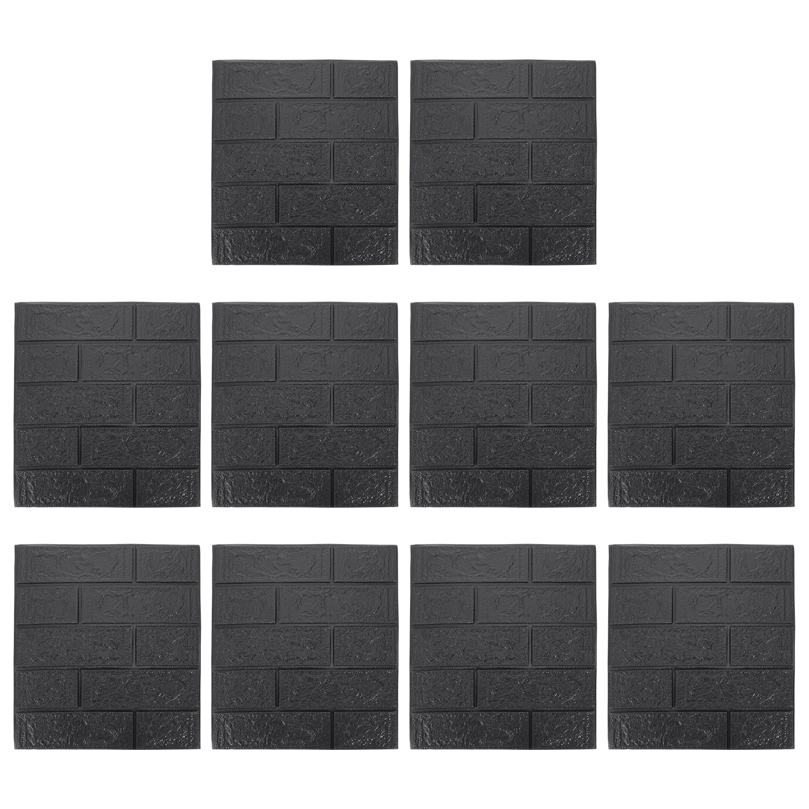 

10Pcs Brick Grain Wall Stickers 3D Texture Self-Adhesive Panels for Home Bar Coffee Shop Decor Creative Wall Art Murals