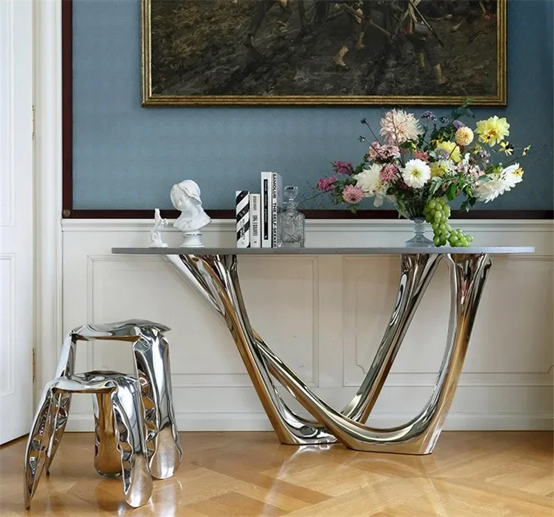 

Gradually change color, the side of coffee table, the corridor,entrance table against the wall