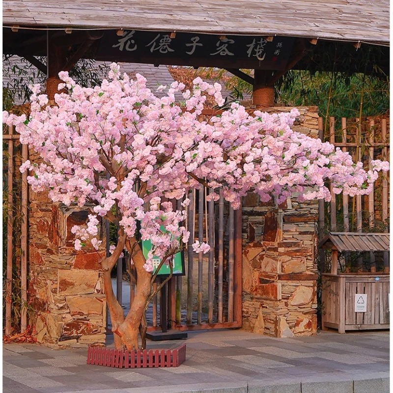 

Artificial cherry tree indoor decoration living room large tree net celebrity artificial flower wedding hotel wholesale