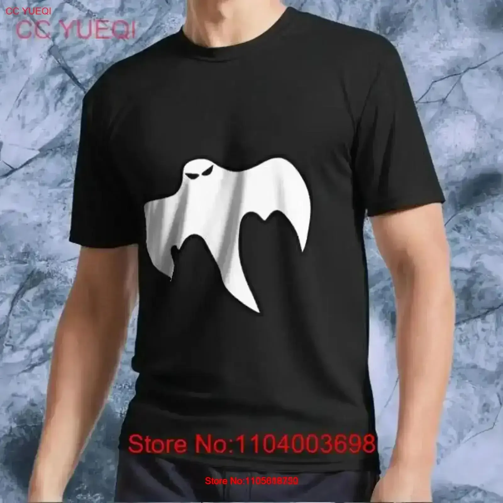 Ghost Squadron Active T Shirt Funny Logo Men's vintage Washed Stretched designer clothes streetwear Casual Soft homme vintage