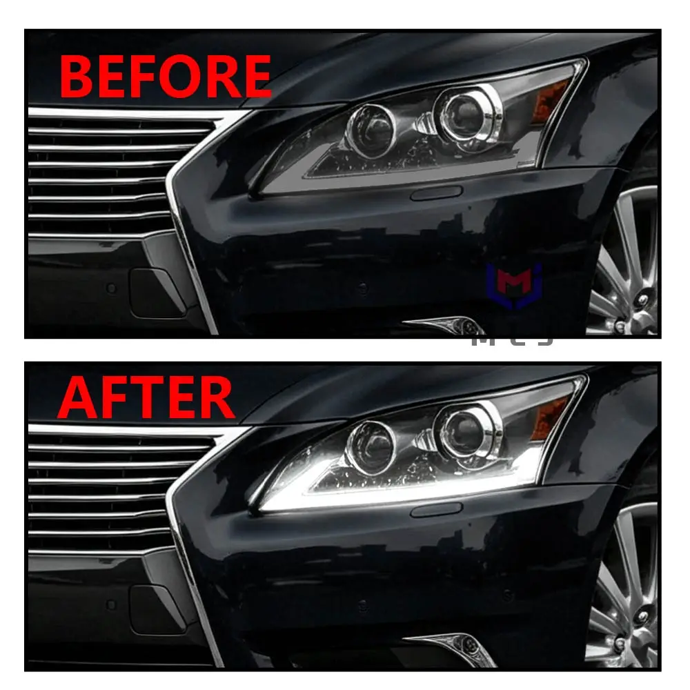 White Light Source Chip For Lexus LS460 2013 2014 2015 2016 Headlight DRL Angel Eye Board DRL Chip Microchips Car Accessories