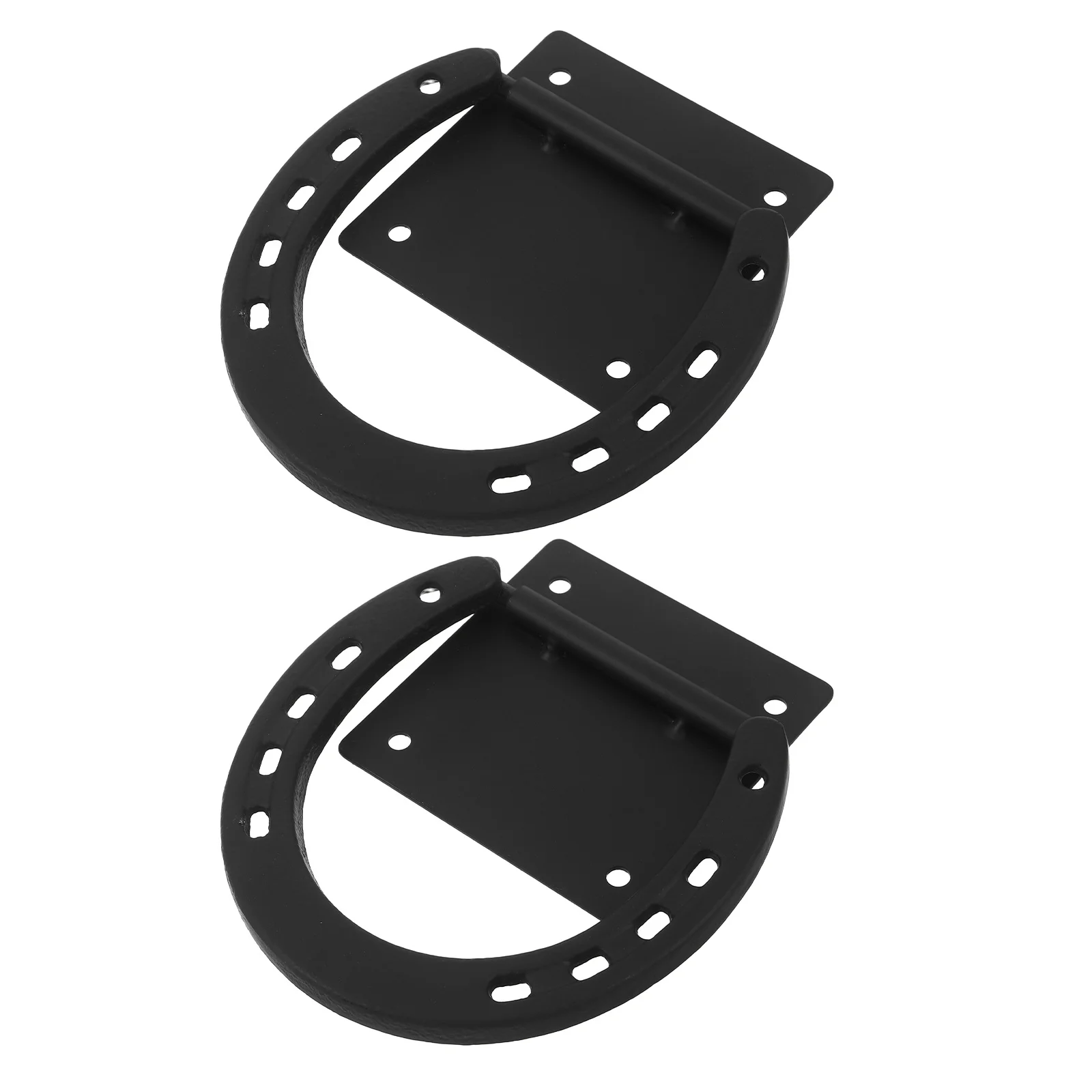 

2Pcs Horse Tie Ring Heavy Duty Iron Wall Mount Stable Accessories Rust Resistant Horse Tie Down Ring for Barn Equestrian