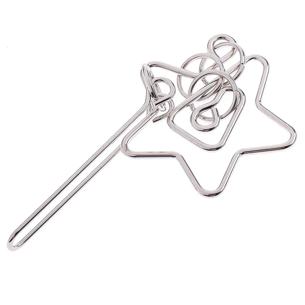 클래식 금속 링 잠금 퍼즐 게임 IQ&EQ 두뇌 티저 장난감 교육 선물