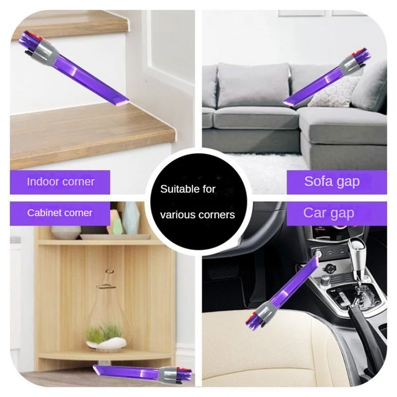 N85R-para Dyson V12/V10 herramienta de boquilla para hendiduras delgada/Digital + adaptador inferior accesorio de aspiradoras inalámbricas de repuesto