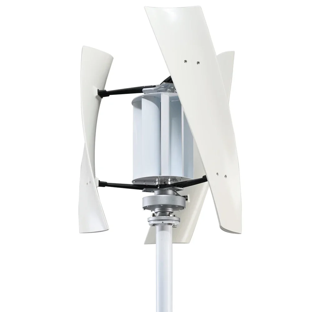 New Arrive 2000W 3000W Vertical Axis Wind Turbine 48v/24V Alternative Energy Generator 2KW 220v AC Output Household Complete Kit