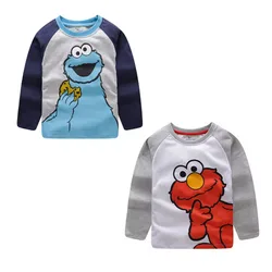 Jumping Meters Long Sleeve Boys Girls Autumn Spring T Shirts Cotton Animals Print Hot Selling Kids Tops Shirts Baby Clothes