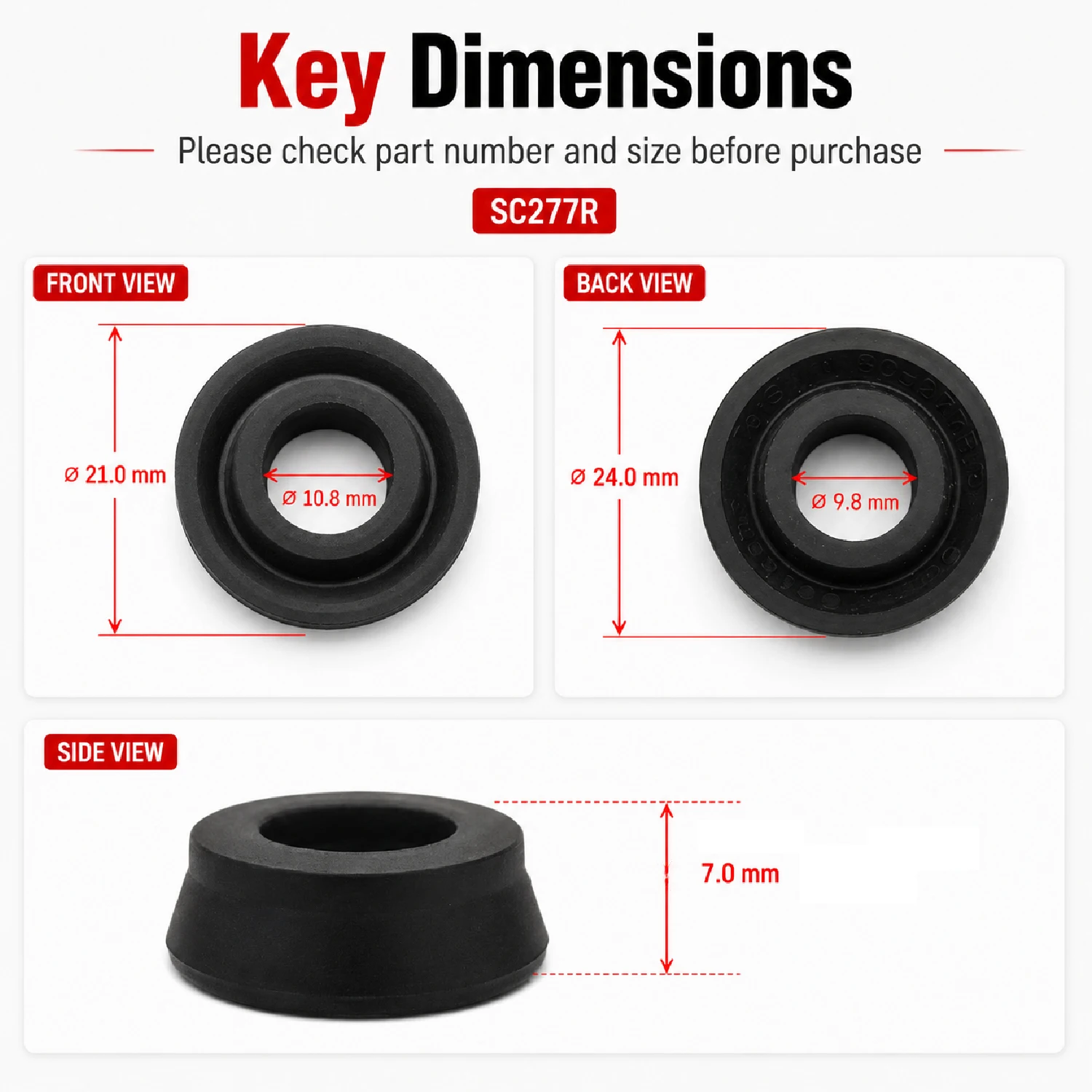 Rear Wheel Brake Cylinder Repair Kit Piston Cup Oring Seal for Nissan 84- Frontier Hardbody Pickup Nissan Pathfinder 44112-U4800