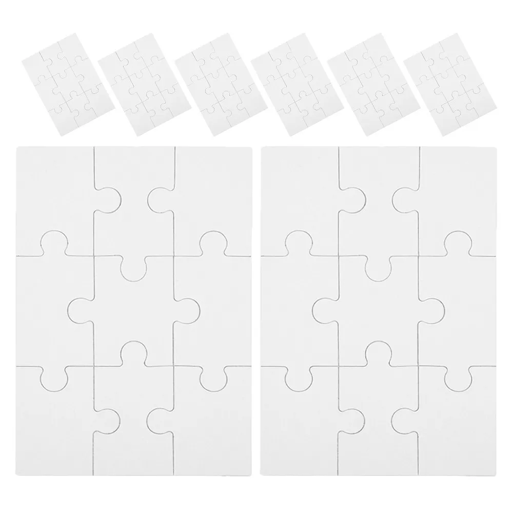 

8 листов заготовок для сублимационной печати: деревянные пазлы для термопереноса, набор для творчества, игра-головоломка, подарок, материалы для DIY, развивающая игрушка