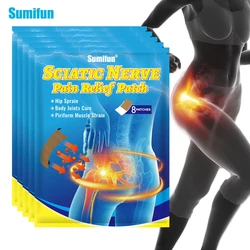 8-48PCS Sciatica Patches Hip Nerve Pain Pads Back Lumbar Disc Herniation Arthritis Rheumatism Herbal Plaster Health Care Sticker