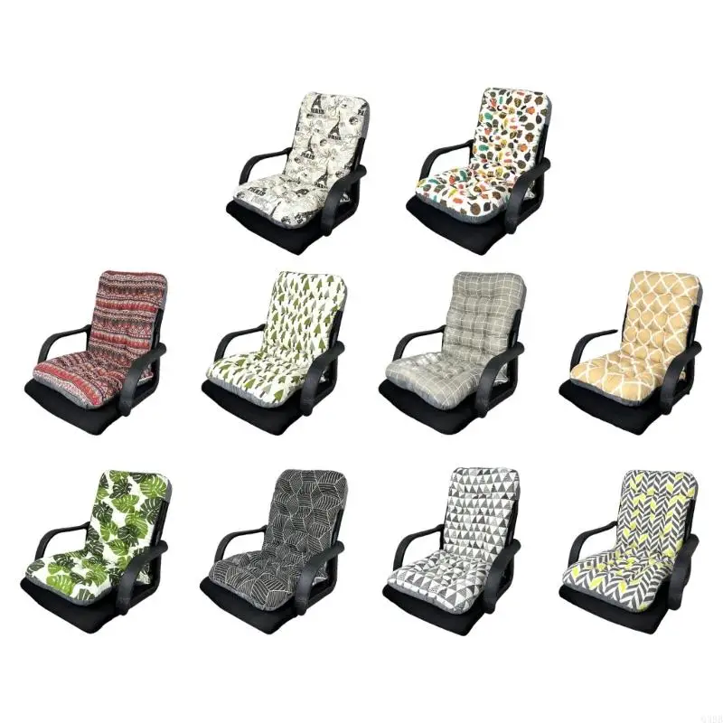 

Q39B Double Sideds NonSlip High Back Chair Cushions for Indoor and Outdoor Use
