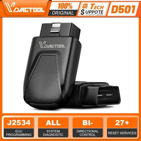 VDIAGTOOL D501 Car Scanner for GM Car Diagnostic Tools Auto VIN 27+ Services J2534 Active Test Code Reader Lifetime Free Update