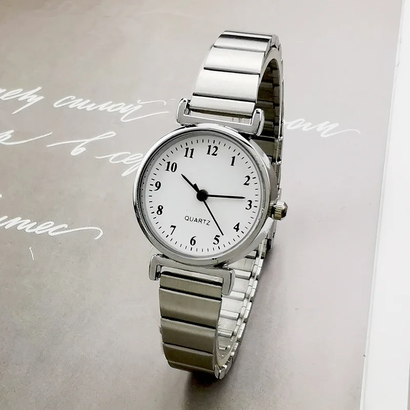 Women's Quartz Watch Vintage Light Luxury Bamboo Style Steel Strap Mini Dial High End Elegant Casual Ladies Wristwatch Girl Gift