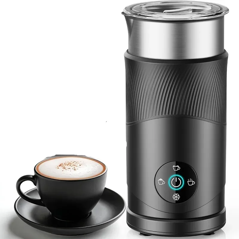 Automatic Electric Milk Frother Handheld Foam Maker for Coffee Latte Cappuccino Hot Cold Milk Heating Wand Kitchen Gadget