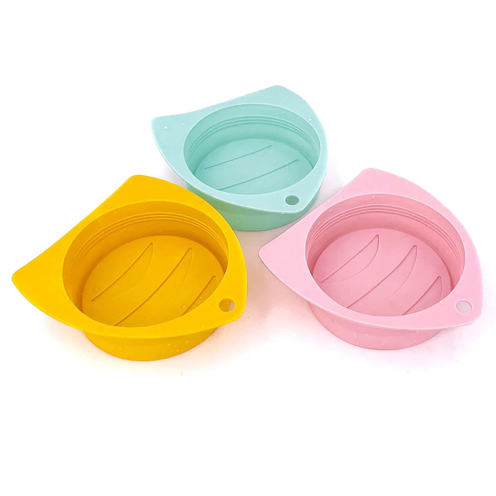3 pcs Dog Cat Food Can Lids Universal Leak-Proof, Non-Slip & Dust-Proof Silicone Stretch Lids Covers for Cat/Dog Cans Reusable F