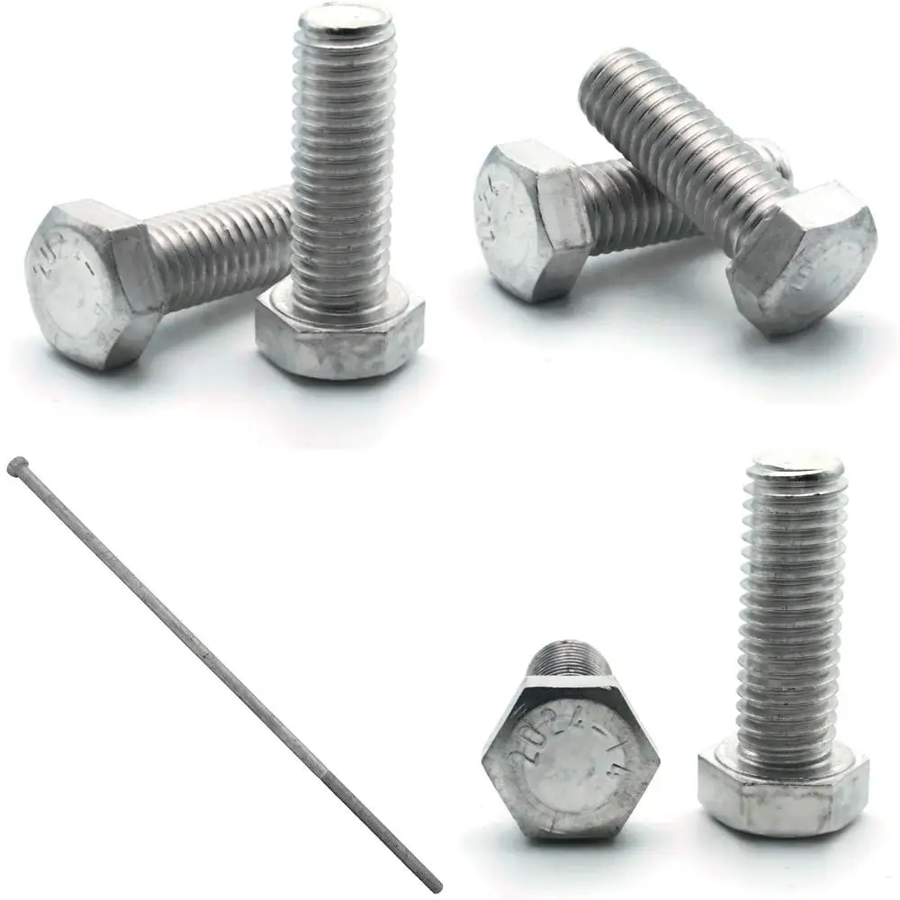 

1/4-20 Thread Size Hex Cap Screws Full Thread 2-1/2 Inch Long, Pack of 100 Aluminum Fasteners