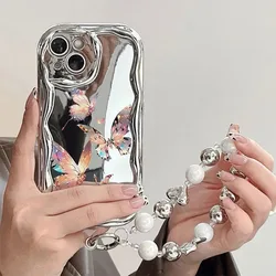 Crystal Butterfly Phone Case For Samsung Galaxy A55 A35 A25 A15 A54 A24 A33 A34 A73 5G A32 A51 A52 A53 A71 A72 A30 A50soft