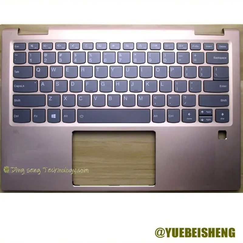 

YUEBEISHENG 95%New for lenovo YOGA720 YOGA720-13 YOGA720-13IKB Palmrest US keyboard top case upper cover,Golden