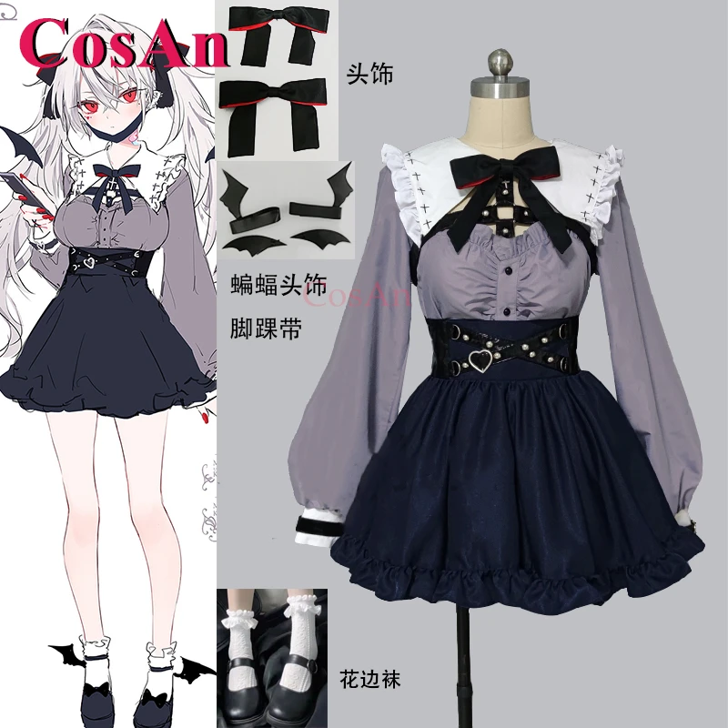 

CosAn аниме Vtuber Kuzuha/Sanya костюмы для косплея сексуальное модное милое повседневное платье для активного отдыха вечерние одежда для ролевых игр