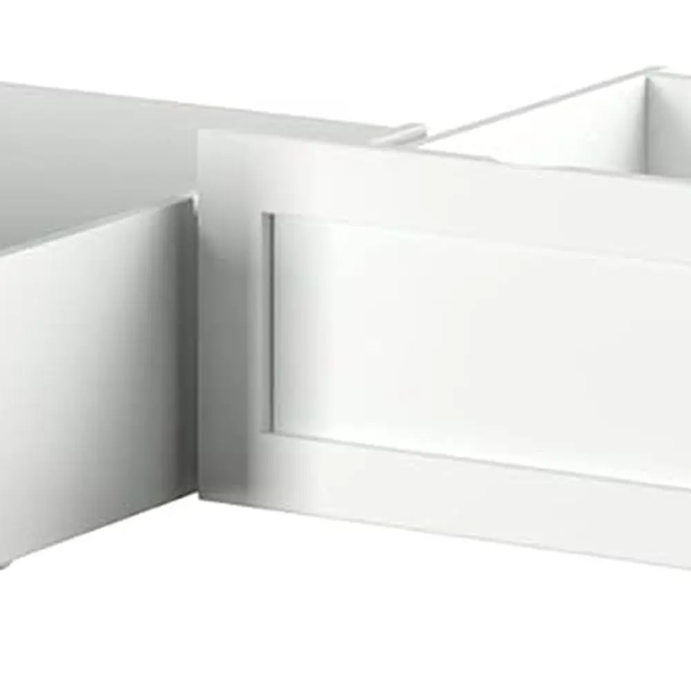 

2-Piece White Twin/Full Bed Drawer Set