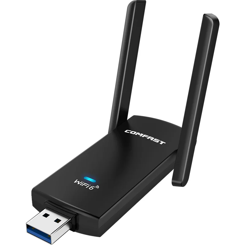 Imagem -03 - Comfast Cf-953ax sem Fio Wifi6 Usb Adaptador de Placa de Rede sem Fio Receptor Gigabit Banda Dupla Usb3.0 1800mbps 2.4g 5.8ghz Jogo