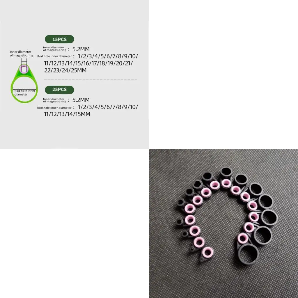 Q39E Silicone Fishing Line Guide Different Size Poles Guide Rings Fishing Accessories