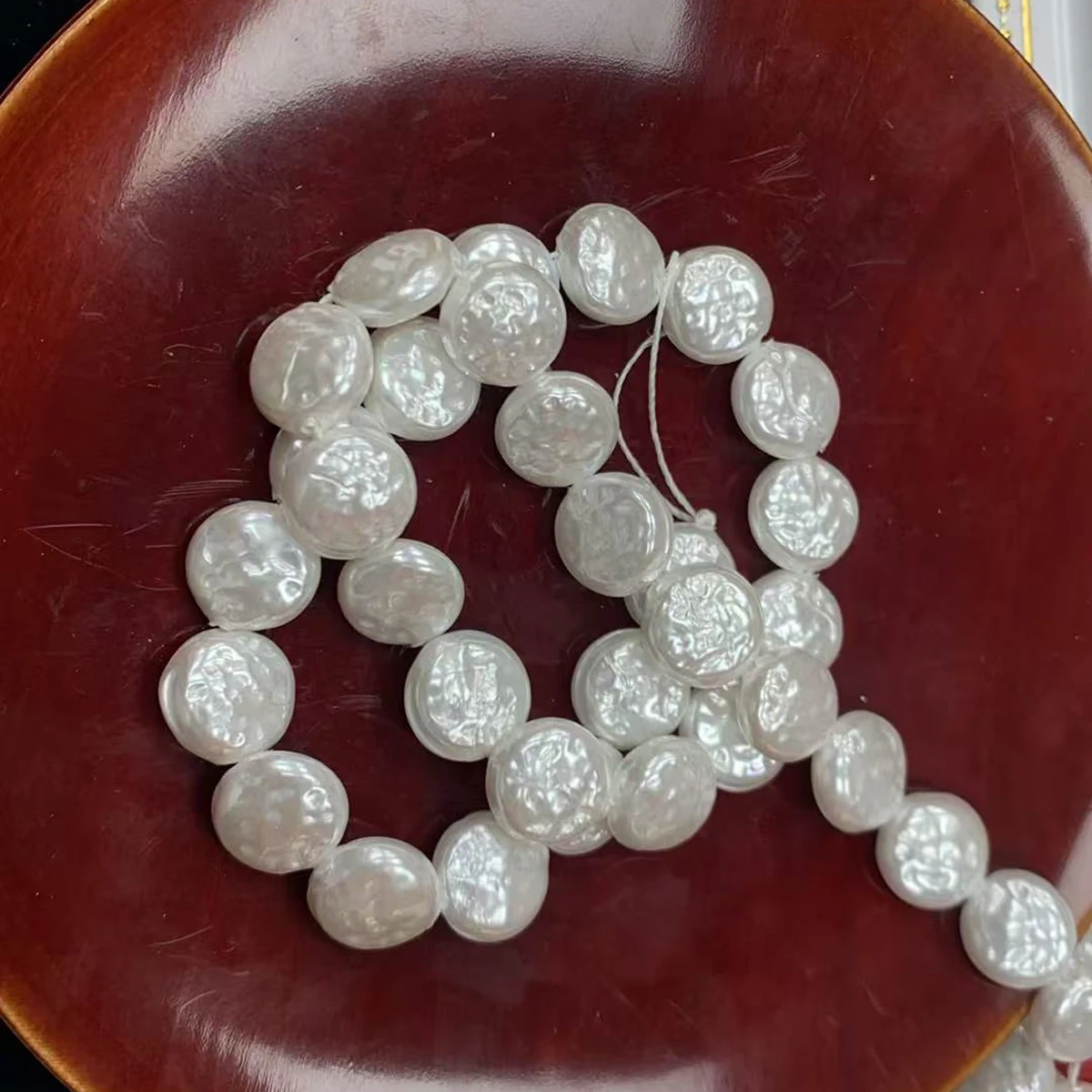 12mm Button Shape White Natural Shell Beads Semi-finished Loose Beads for DIY Jewelry Making Necklaces Bracelets Accessories