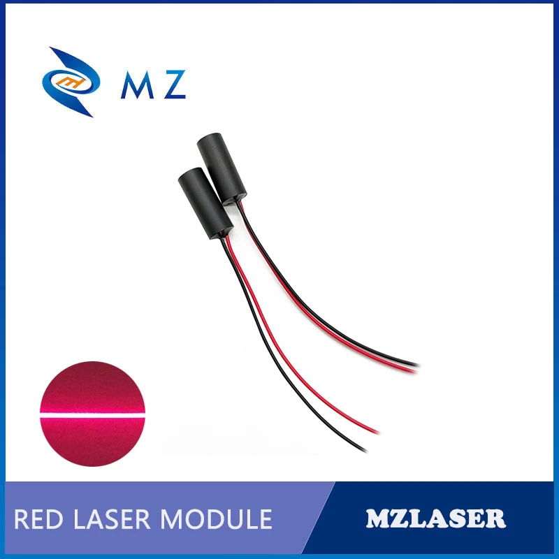 Modulo diodo laser linea rossa Mini compatto di alta qualità D8mm 635nm 10mw 3V Macchina di livello industriale Tipo di azionamento ACC Laser a linea rossa