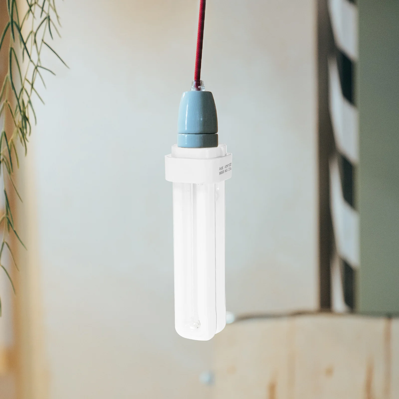 

4 Pcs Plug and Unplug The Light Tube Bulb Replacement Appliance Bathroom Plastic Compact Fluorescent Lamp