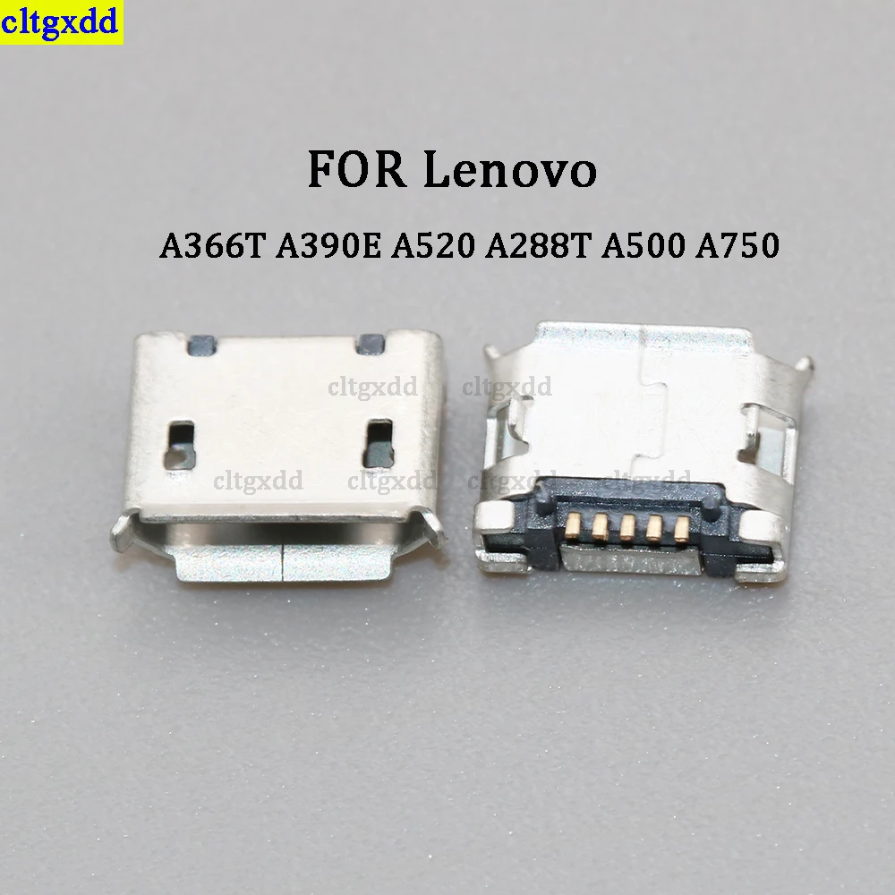 cltgxdd 10-20pieces FOR Lenovo A60 A366T A390E A520 A288T A750 Le PAD A1-07 tail clip 10-100 Micro USB 5-pin socket connector