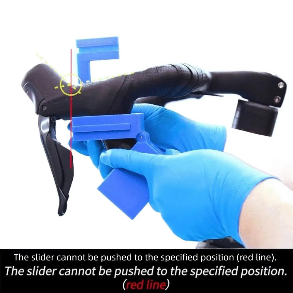 

Inward Bending Angle Bicycle Shift Lever Angle Measuring Angular Measurement Auxiliary Tool Handlebar Angle Finder Ruler