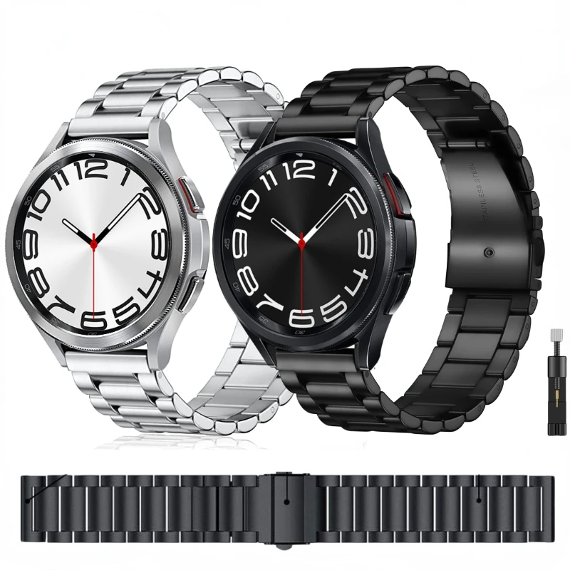 22 مللي متر 20 مللي متر حزام معدني لساعة سامسونج جالاكسي 6/5/4/3 الكلاسيكية هواوي ساعة 4 برو/GT4/3/2e سوار حزام Amazfit GTR 4/GTS الفرقة