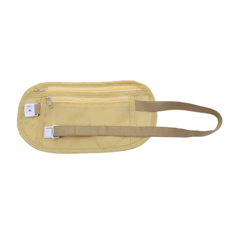 Sac de taille invisible antivol étanche pour hommes et femmes, sac de vélo multifonctionnel, sac de téléphone portable de voyage ultra-mince