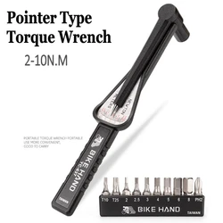 BIKE HAND Pointer Type Torque Wrench 2-10 N.M Adjustable Torque tool Bicycle Repair Tools Allen Key / Screwdrivers Cycling Tool