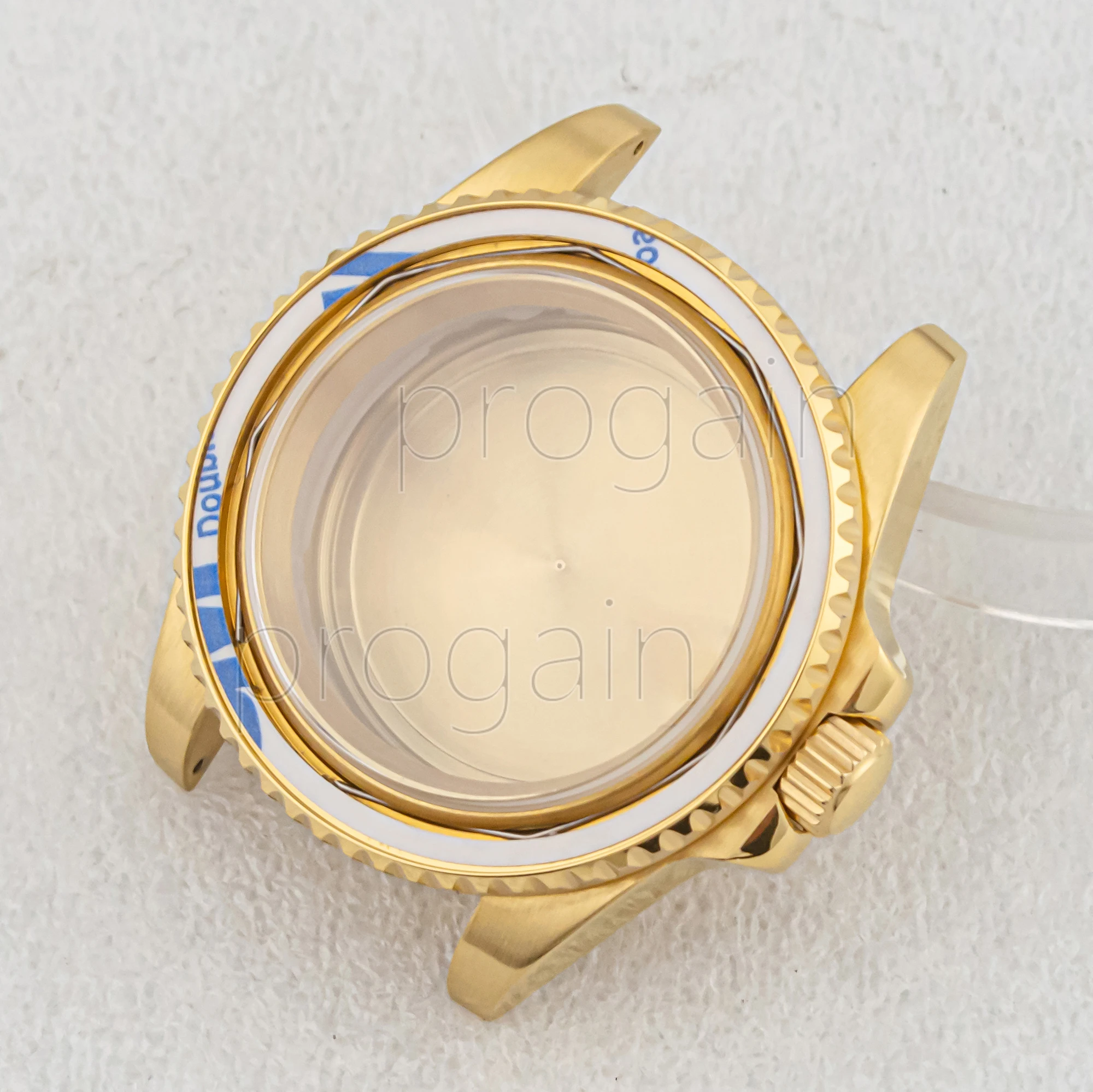 40mm 316L Stainless Steel Watch Case Sapphire Glass For SUB GMT NH34/35/36 Movement 28.5mm Dial Accessories Parts