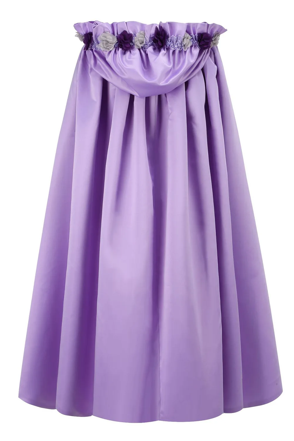 Cartoon Princess Purple Cloak With Hood Girls Hooded Cape Kid Child Costume For Halloween Fancy Dress Party Disguise Accessories