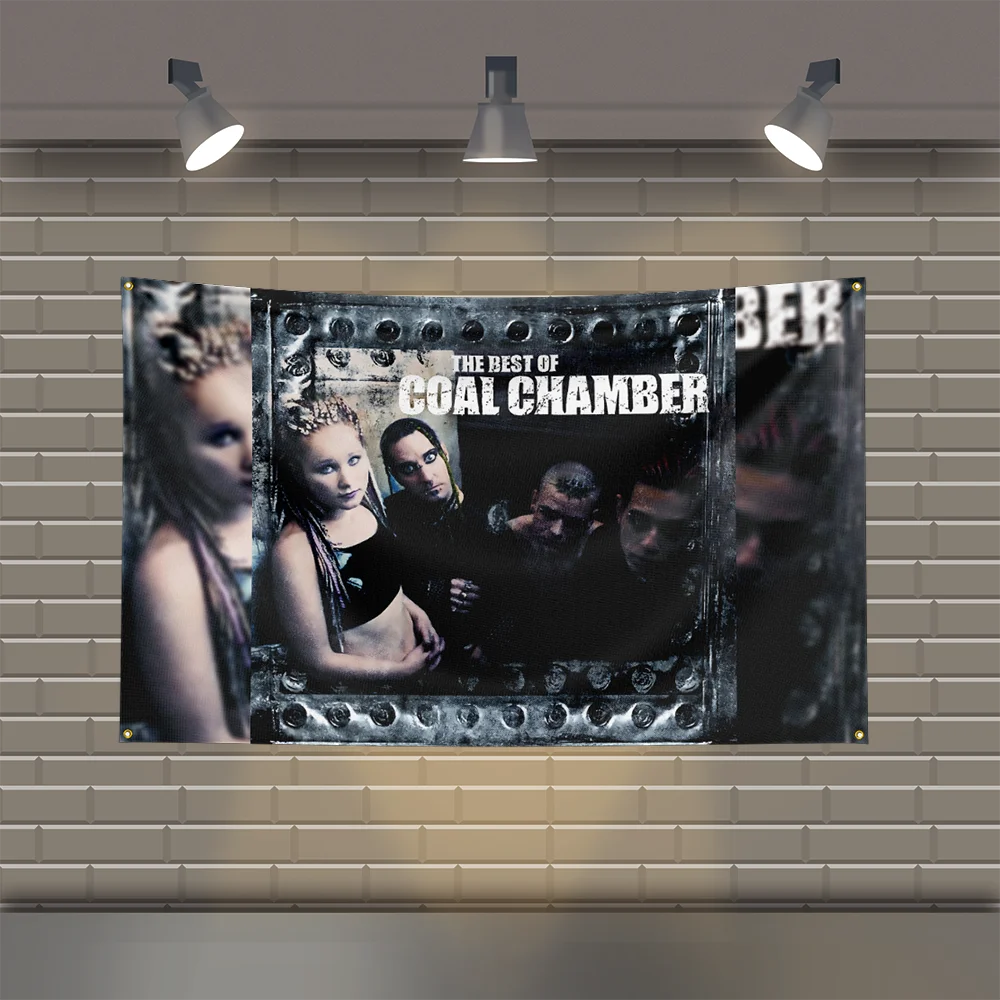 3x5 Ft C-CoalS C-ChamberS Heavy Metal Band Flag Rock Music Wall Banner for Bedroom Studio Bar Concert Outdoor Decor