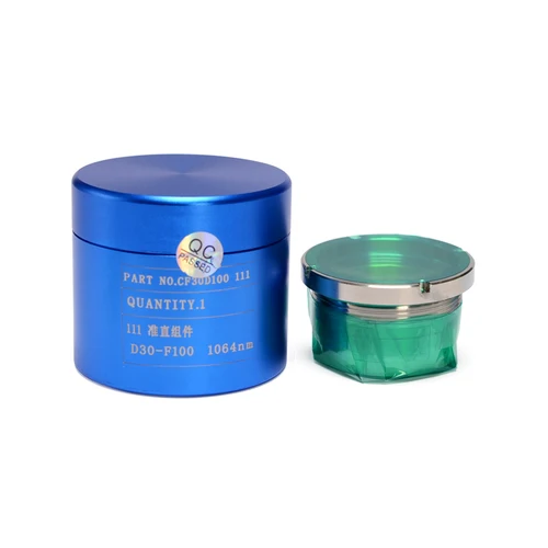 Imagen 2 del producto Lente de enfoque láser de fibra D30 F100 F125 F155mm 3KW, con soporte de lente para Raytools, cabezal de corte láser BM111