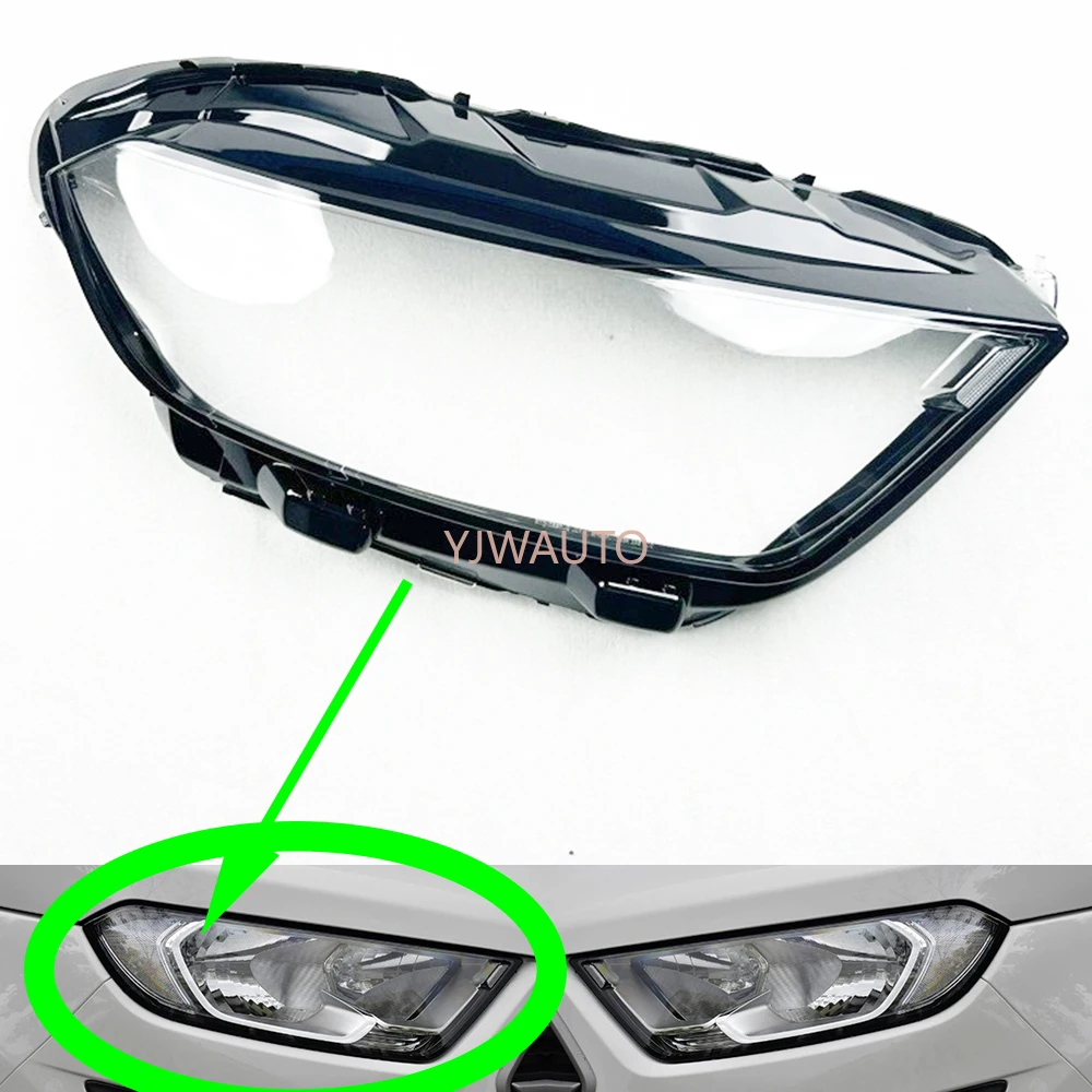 For Ford EcoSport 2018 2019 Headlight Lens Car Headlamp Cover Replacement Front Lampshade Plexiglass Auto Shell