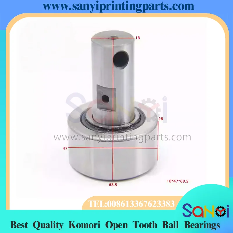Komori Open Tooth Ball Bearing KRX18x47x68.5 High Quality Rear Cannon Paper Roller Open Tooth Ball Bearing