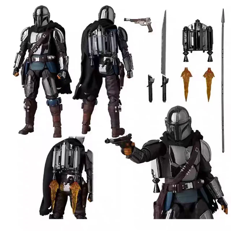 

In Stock Ko Mafex 256 Plating Edition Mandalorian Glogu 6-Inch Action Figure Gk Pvc Model Doll Toy Decoration Collect Toys Gifts