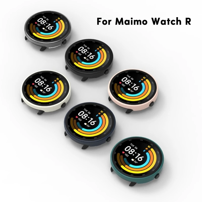 PC واقي للشاشة قذيفة ل Maimo ساعة R ساعة واقية تغطية كاملة خفف إطار الفيلم الإسكان